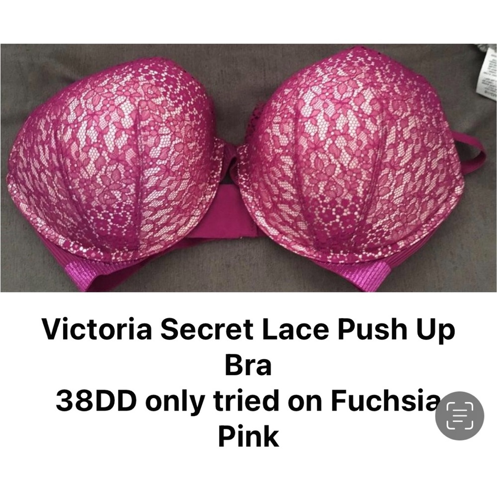 Fushia Pink Victoria Secret Never Worn Lace Bra 38DD